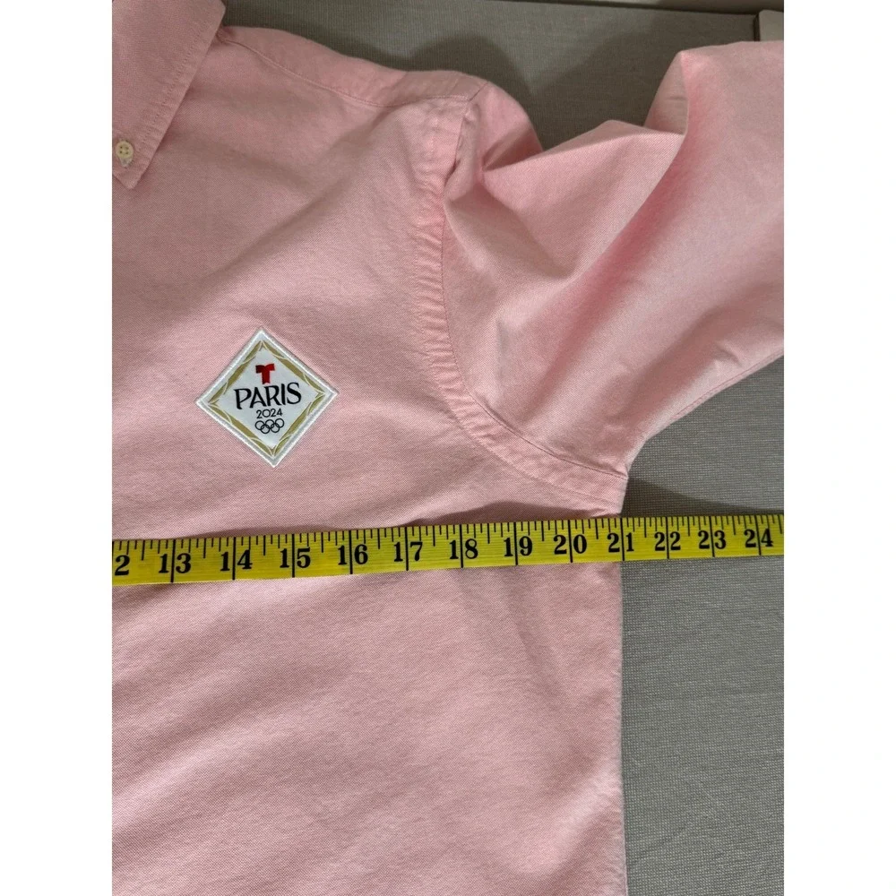 Polo Ralph Lauren Paris Olympics Oxford Shirt Mens Small Pink